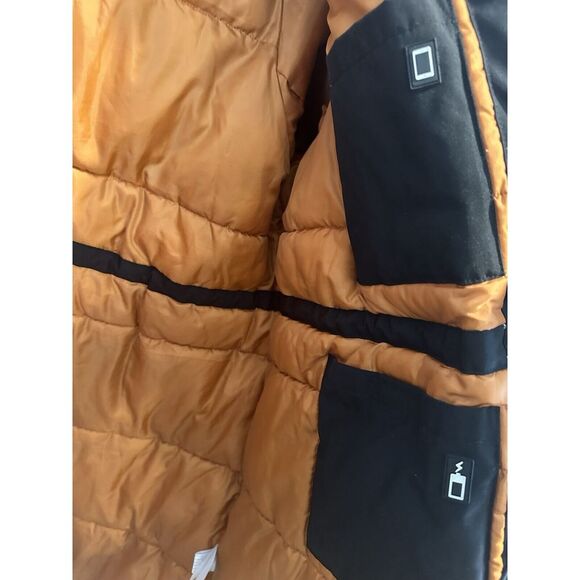 Alpine North Women's Vegan Down Parka Jacket with Faux Fur Black Sz. 4x - Picture 5 of 7